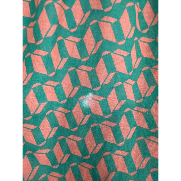 Montce Shorts Womens Medium Green Orange Lounge Swim Cover Lightweight Boxer - Picture 8 of 8